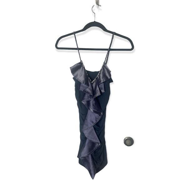 Love & Love SZ S purple ruffled cocktail dress - Picture 2 of 5